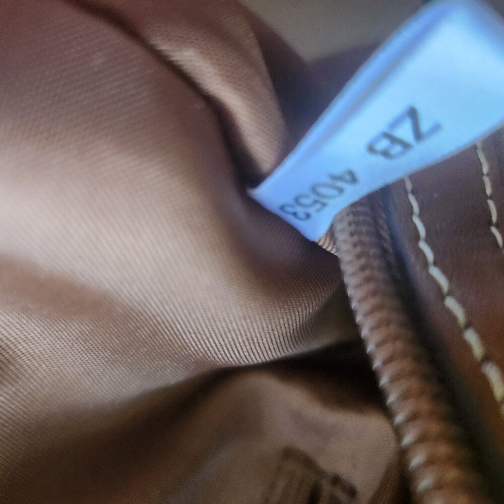 FOSSIL women Handbag Beige Canvas Logo print/Leather 13"x9"x4.5" 2 handles - Picture 12 of 15